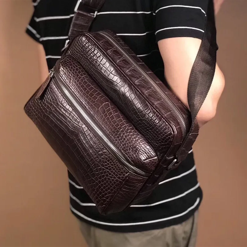 Сумки из натуральной крокодиловой кожи Аллигатор Мужская сумка аллигатора