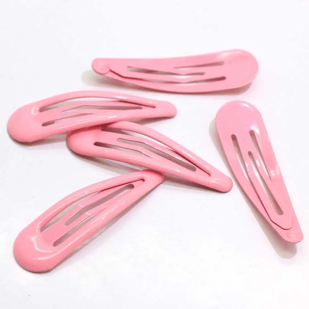 

50/100PCS Snap Hair Clips BB Hair Pins Metal Barrettes For Baby Children Women Girls Styling Accessories