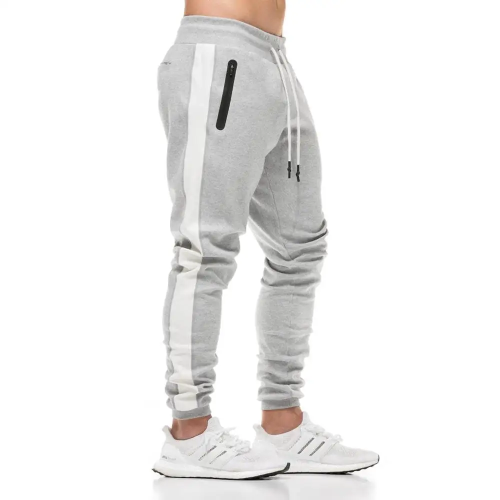 Trousers thread Хлопковые мужские спортивные штаны для бега, новинка года, осенние мужские спортивные штаны с принтом, с боковыми полосками и карманами, мужские винтажные спортивные штаны - Цвет: Trousers thread