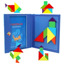 Детская деревянная игрушка 3D настольная игра Tangram Монтессори