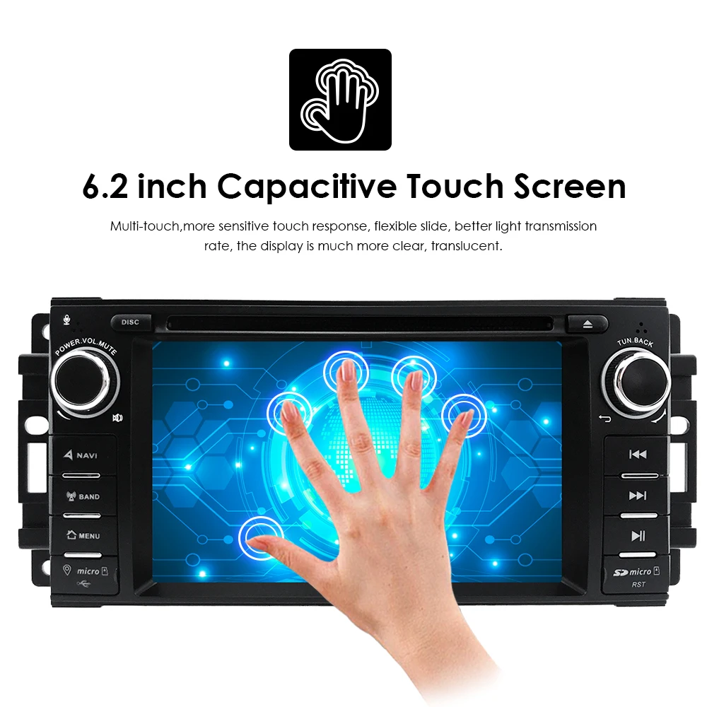 Четырехъядерный автомобильный dvd-плеер Android 10 для Jeep grand wrangler 2015 patriot compass journey gps navi