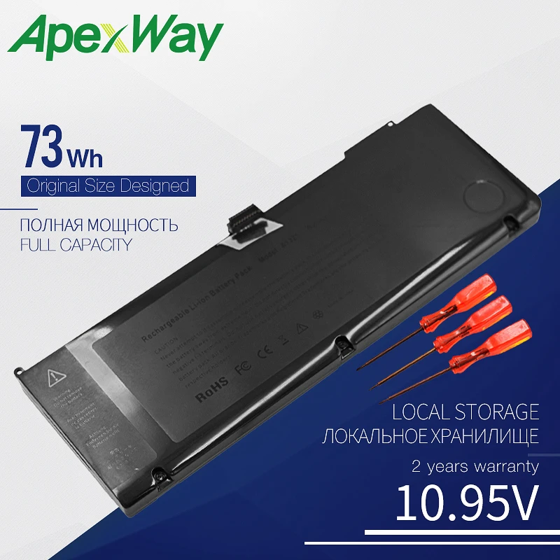 Сменный аккумулятор для Apple A1321 10 95 в 73 Вт/ч MacBook Pro 15 дюймов MB985CH/A MB986J/A MC118J/A|apple a1321