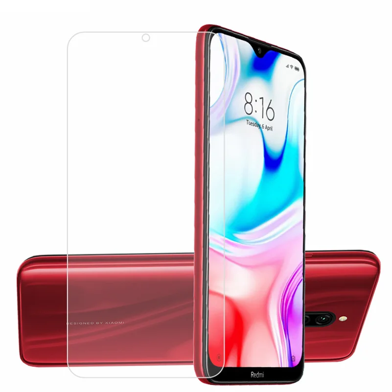 2 шт. Защитная пленка для Xiaomi Redmi 8 8A Note Pro Закаленное стекло mi A3 Mi 9 Lite|Защитные
