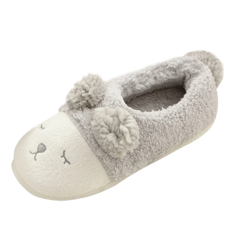 Женские домашние тапочки комнатные теплые плюшевые зимние женские меховые для