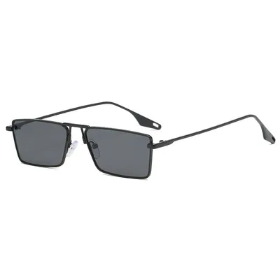 

New Fashion Sunglasses For Couple Metal Small Frame Sunglasses Street Shooting Concave Shape Anchor Personality Tide Gorgeous