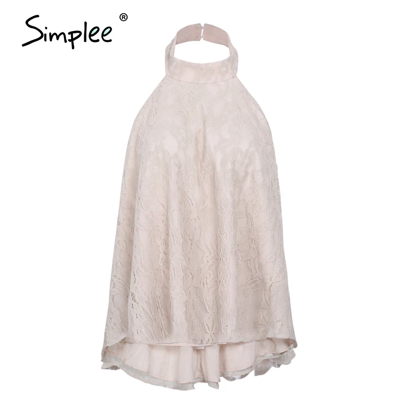 Женская белая кружевная майка Simplee привлекательная повседневная сетчатая