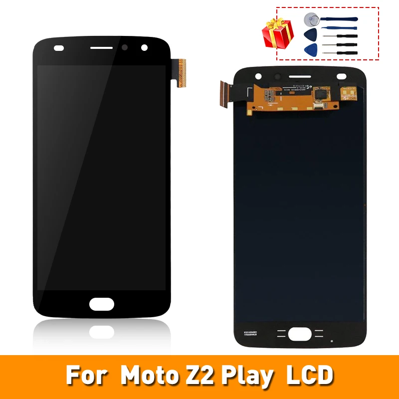 Для Motorola Moto Z2 Play LCD XT1710 XT1710-01 сенсорный экран дигитайзер дисплей сменные детали в