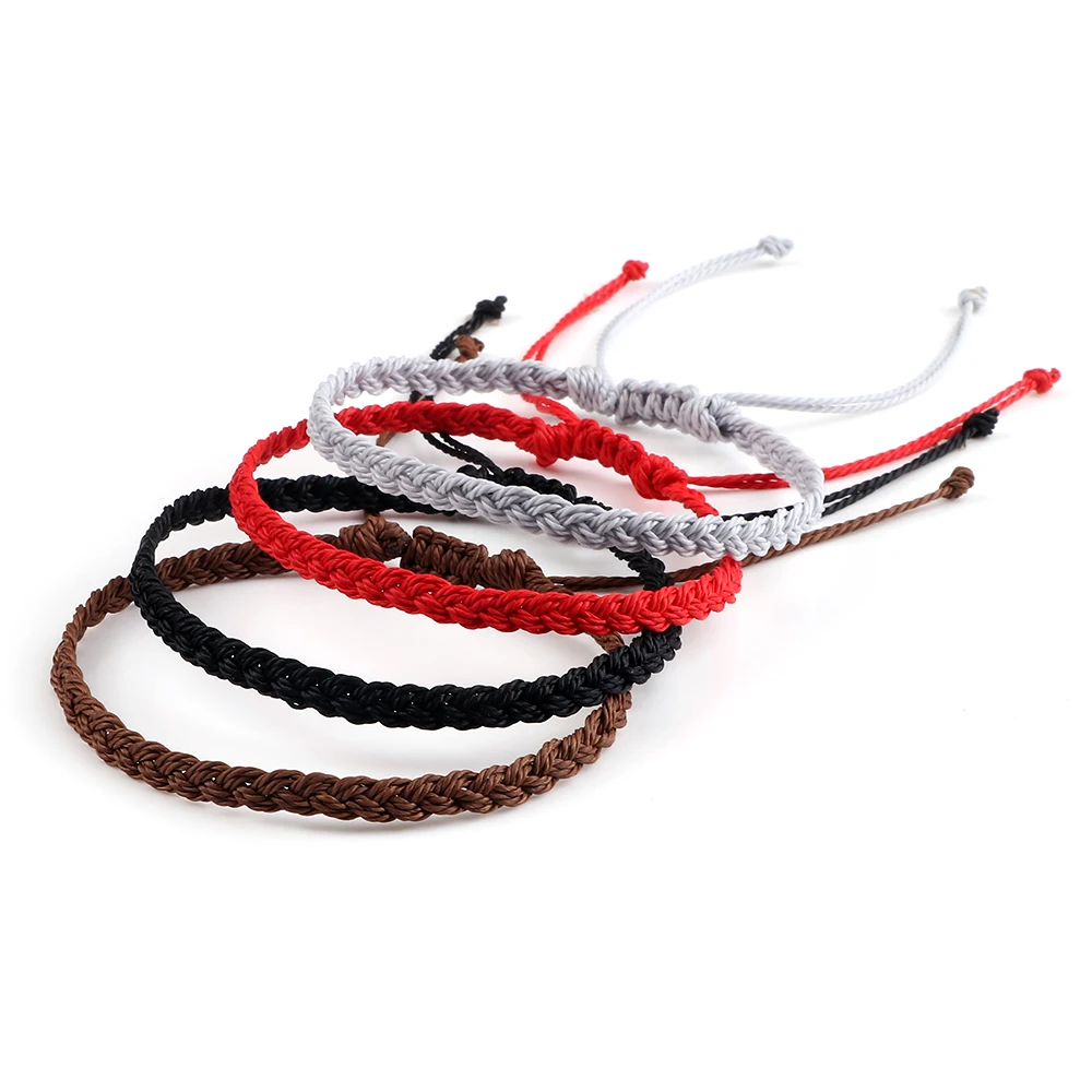 Handmade Wax String Bracelet Waterproof Thread Braided Bangles Women Men Bohemian Twist Bracelets Friendship Wristband Jewelry | Украшения