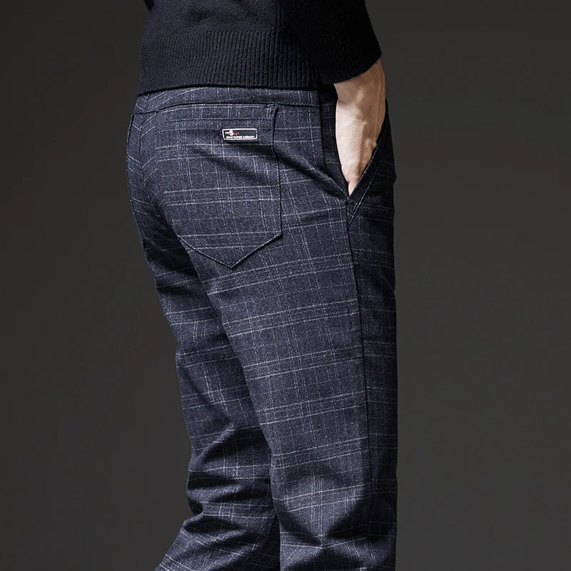 Весна-Осень 2020 мужское платье клетчатые шлифованные деловые повседневные