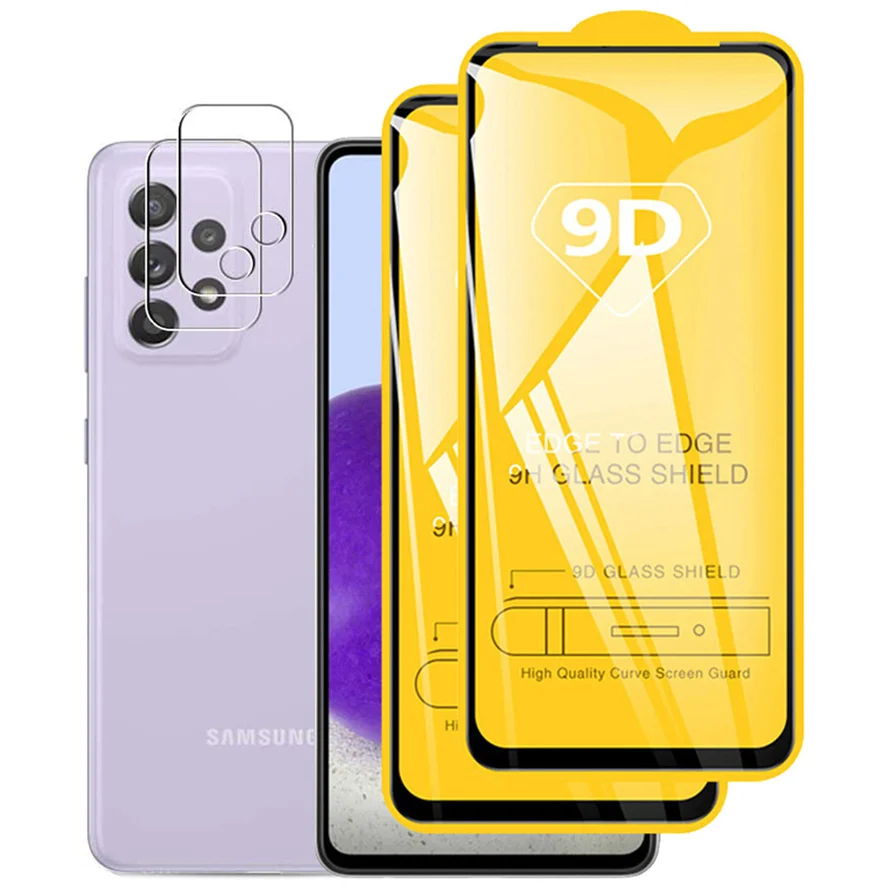 

4-in-1, tempered glass for samsung a72 5g glass a 72 camera protection a72 4g samsung galaxy a72 screen protector samsung a72