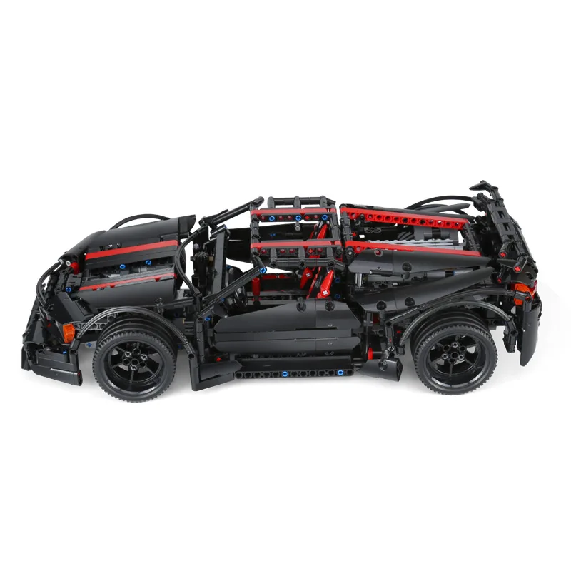 DHL 07003 техника Модель автомобиля игрушки MOC Assassin X19 спортивный автомобиль набор строительных блоков Кирпичи Модель автомобиля игрушки Дети Рождественские подарки