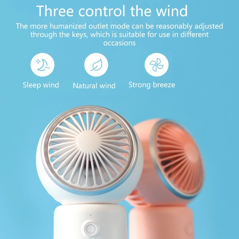 Супер мини перезаряжаемый Настольный вентилятор с 3 скоростями портативный