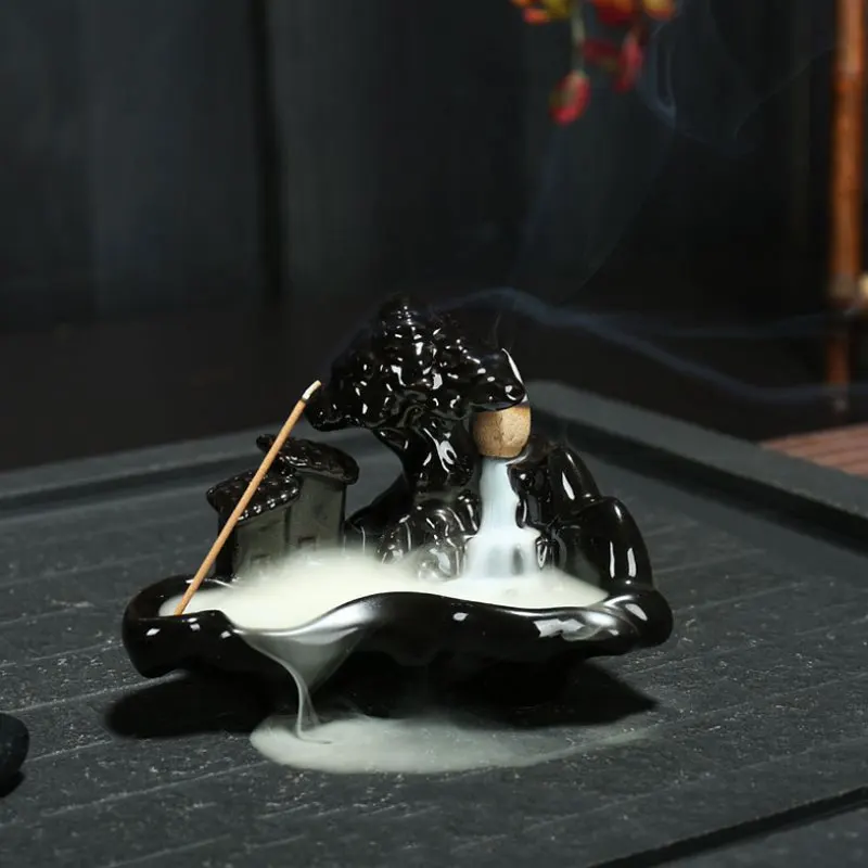 Ceramic Smoke Backflow Incense Burners Tower Incense Censer Base Creative Decoration Aromatherapy Supplies Home Decor jj0101 - Цвет: censer21
