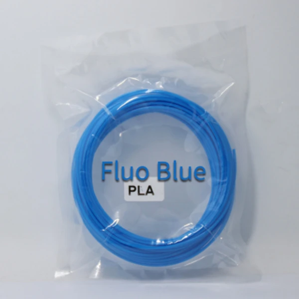Fluo-Blue Пластик для 3D ручки 10 метров PlA 1,75 мм 3d Принтер Нити печатные материалы экструдер аксессуары Запчасти прозрачный белый дерево - Цвет: Fluo-Blue