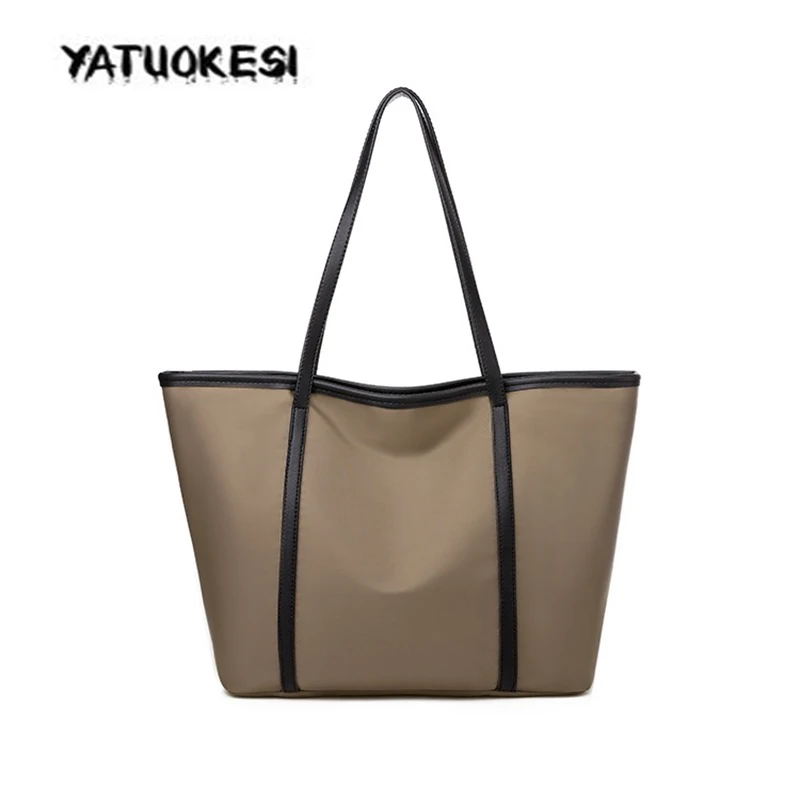 Женские сумки тоуты женские вместительные из ткани Оксфорд с ручками сверху для