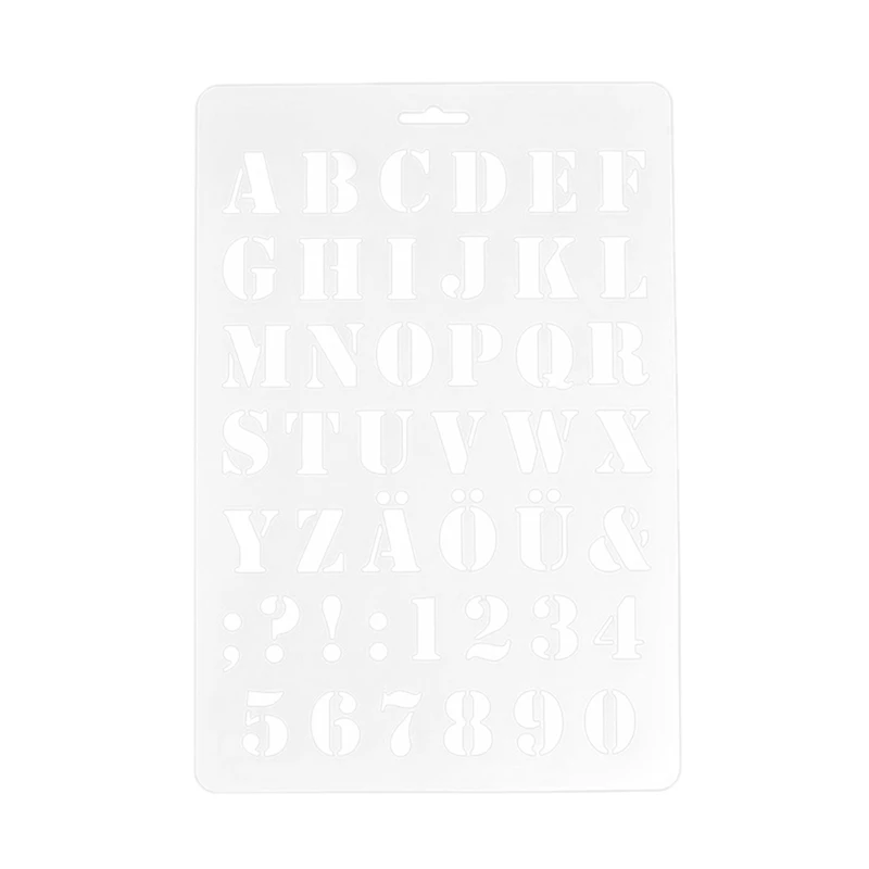 

Lettering Stencils, Letter and Number Stencil, Painting Paper Craft Alphabet and Number Stencils(#1)