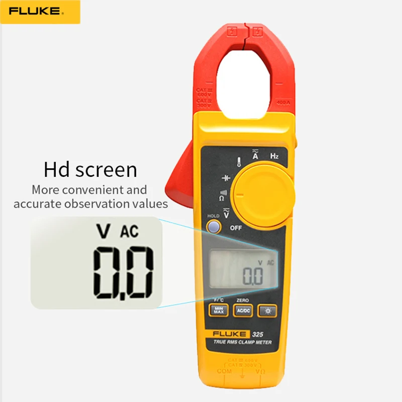 

Clamp Meter AC/DC Ammeter Multimeter High Precision Digital Ammeter Electrical Clamp Meter F325