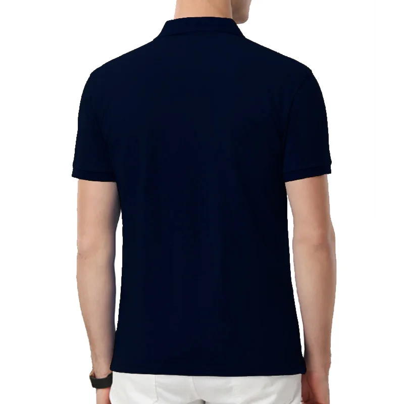 Футболка-поло мужская с коротким рукавом 100% хлопок размера плюс Повседневная