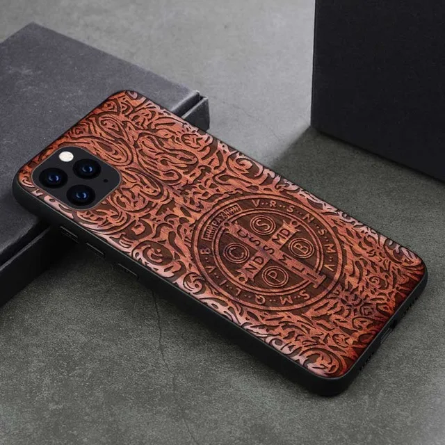 Constantine LYBALL деревянный+ TPU чехол для телефона для Apple iPhone 11, оригинальная настоящая древесина для iPhone 11 Pro натуральный палисандр+ ТПУ противоударный задняя крышка для iPhone 11 Pro MAX - Цвет: Constantine