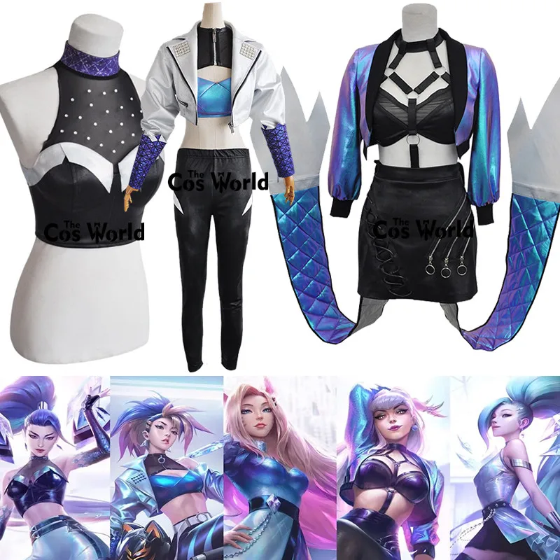 

Костюм для косплея LOL KDA ALL OUT Kaisa Akali Evelynn Ahri Seraphine