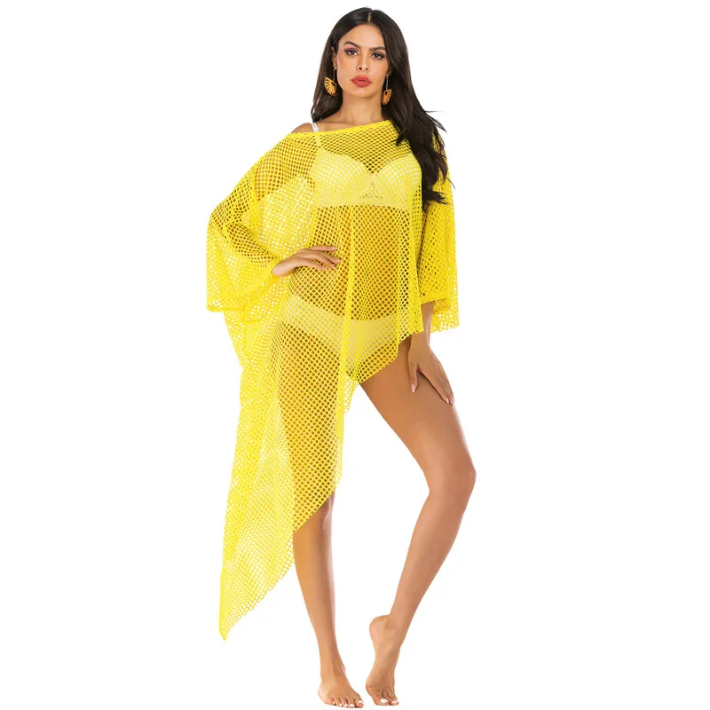 Женская Пляжная накидка парео пляжная одежда саронг туника для прогулок Salida De Playa
