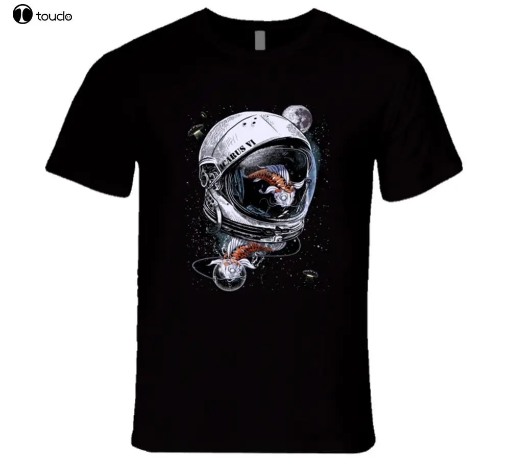 

Printed T-Shirt Men FISH SPACE, TWO WORLDS T Shirt O-Neck T Shirt