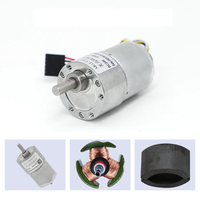 Редукторный электродвигатель постоянного тока Hall Micro DC 12 В 3530 7-960 об/мин большой