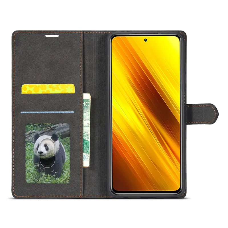 

Poco X3 NFC Leather Cases for Capa on Xiaomi Poco X3 NFC 6.67" Case Magnetic Fundas Xiomi Poco X3 NFC Concise Wallet Stand Cover