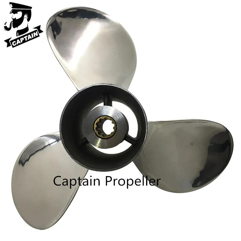 Подвесной Двигатель Captain Propeller 9 1/4X10 подходит для Suzuki DT15C DF15 DT9.9 DT15 нержавеющая