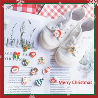 christmas shoe buckle croc charms elk gift snowman shoes flower shoelaces decoration buckle sneakers accessories children gifts