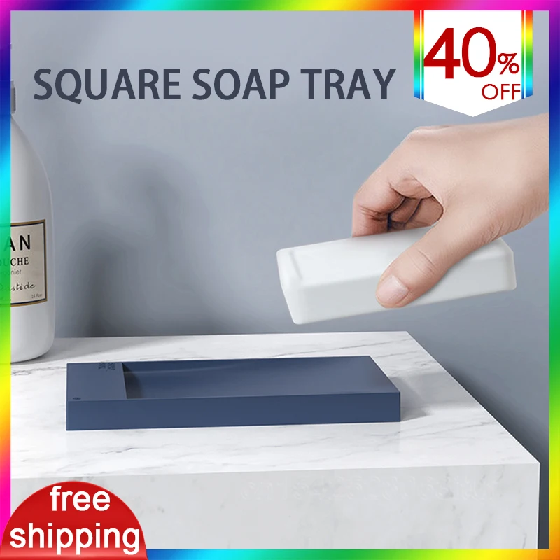 

Solid Soap Box Bathroom Accessories Hide Drain Hole Easy To Rinse Take Rectangle Soap In Laminilla Dish Holder Simple Soap Tray