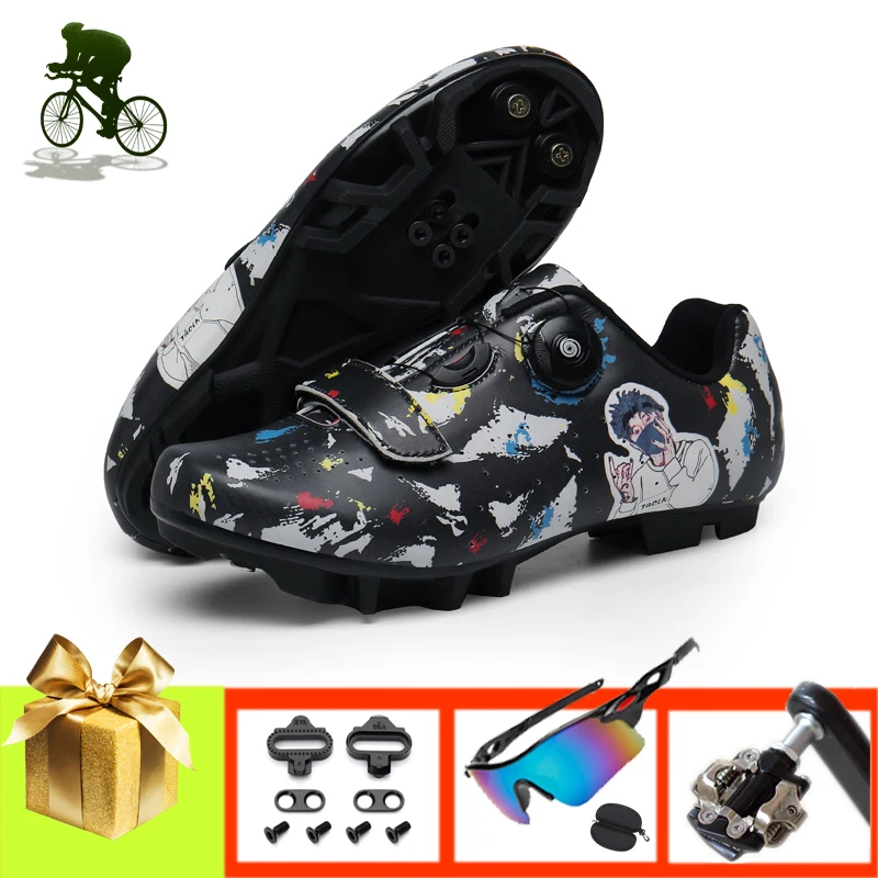 Cycling Shoes Mtb Men Women Wear-resistant Breathable Professional Mountain Bike Sneakers Outdoor Sports Riding Bicycle Shoes