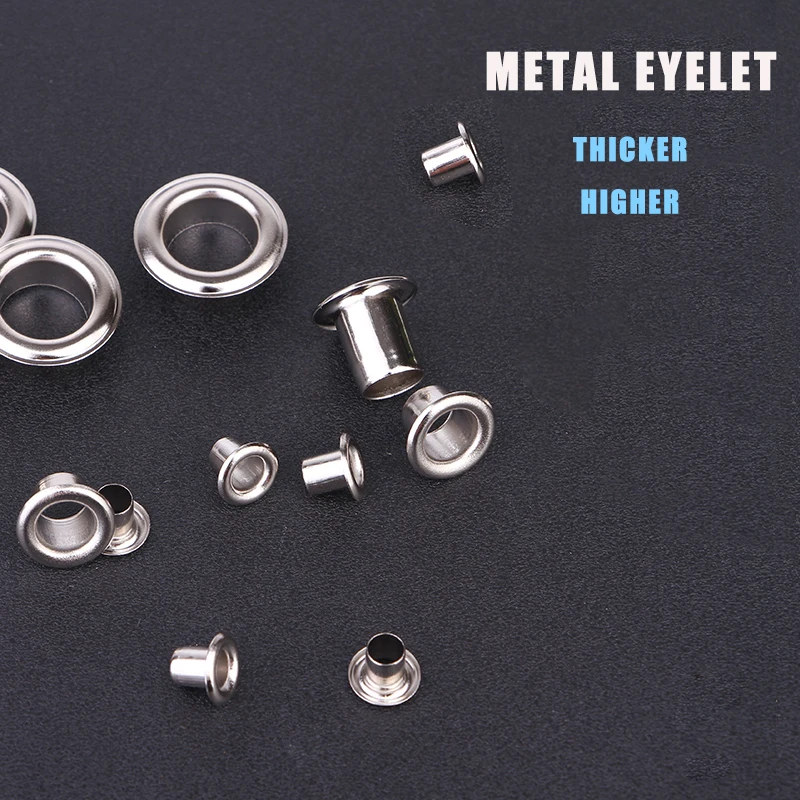 Модные металлические люверсы 50 шт./лот 5 мм для кожаного ремесла DIY обувь