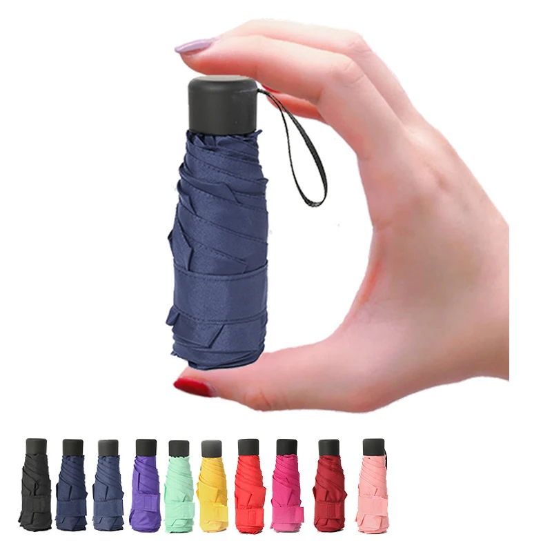 

Mini Pocket Fashion Travel Women Gift Men Small Pocket Parasol Girls Anti-UV Waterproof Durable Portable Folding Umbrella