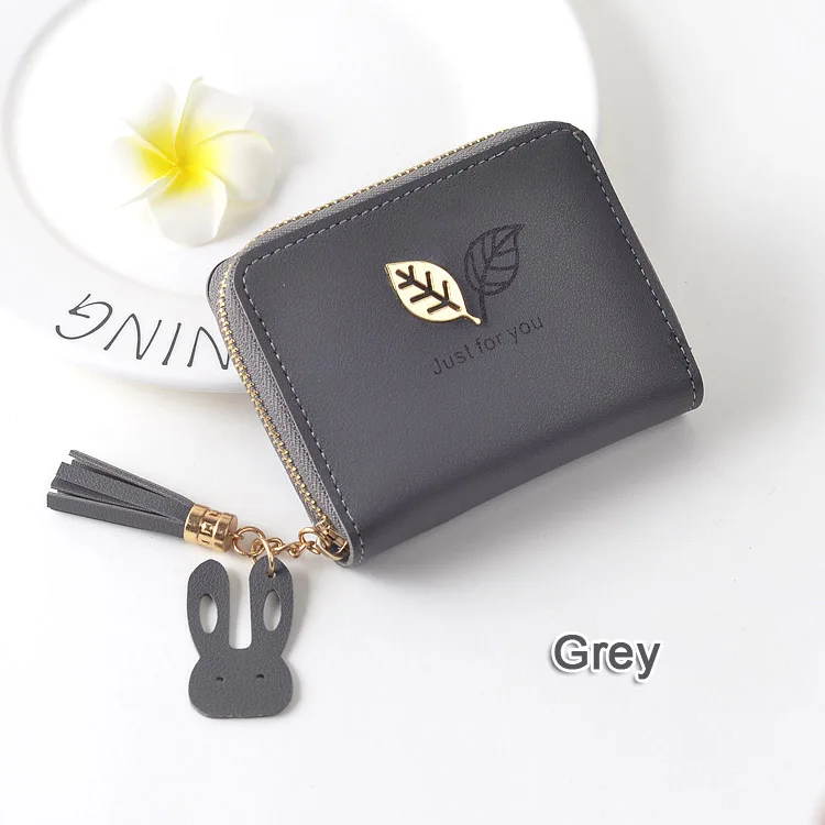 Grey TONUOX, женские кошельки, Дамский кошелек для монет, держатель для карт, хорошее качество, монетные сумки, короткие женские кошельки, клатч, кошелек, кошелек, бумажник - Цвет: Grey