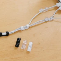 20pcsset cable organizer clips management holder kabel wire manager cord protector usb charging data line bobbin winder