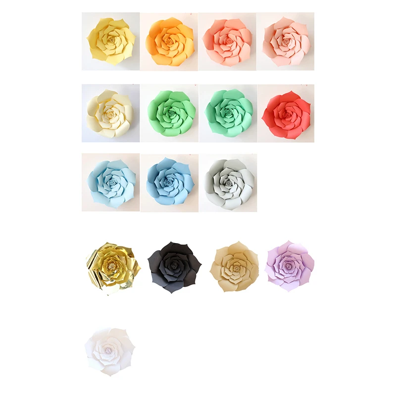 DIY Искусственные бумажные цветы ручной работы Красочные лепестки День рождения