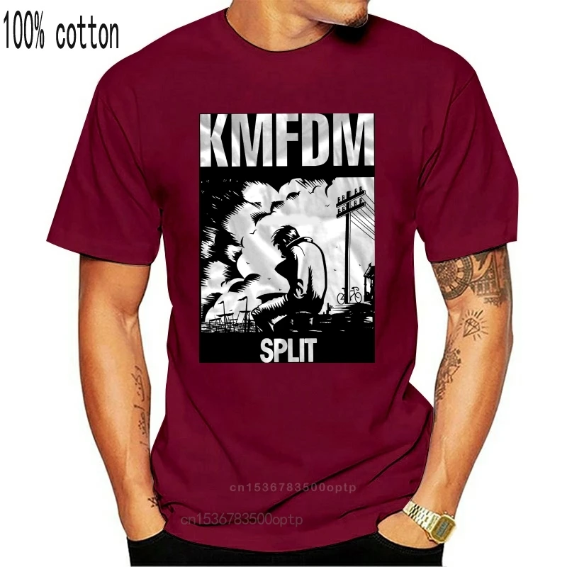 

Новинка, футболка KMFDM с разрезом, «индустриальный камень», «министерства», «узкий Щенок», размеры от S до 7xl