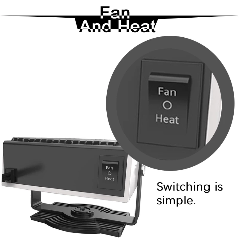 Car Heater Demister Defroster Fan High Power Portable Adjustable Cooler and Grid Air Outlet Home Office 12V 150W | Автомобили и