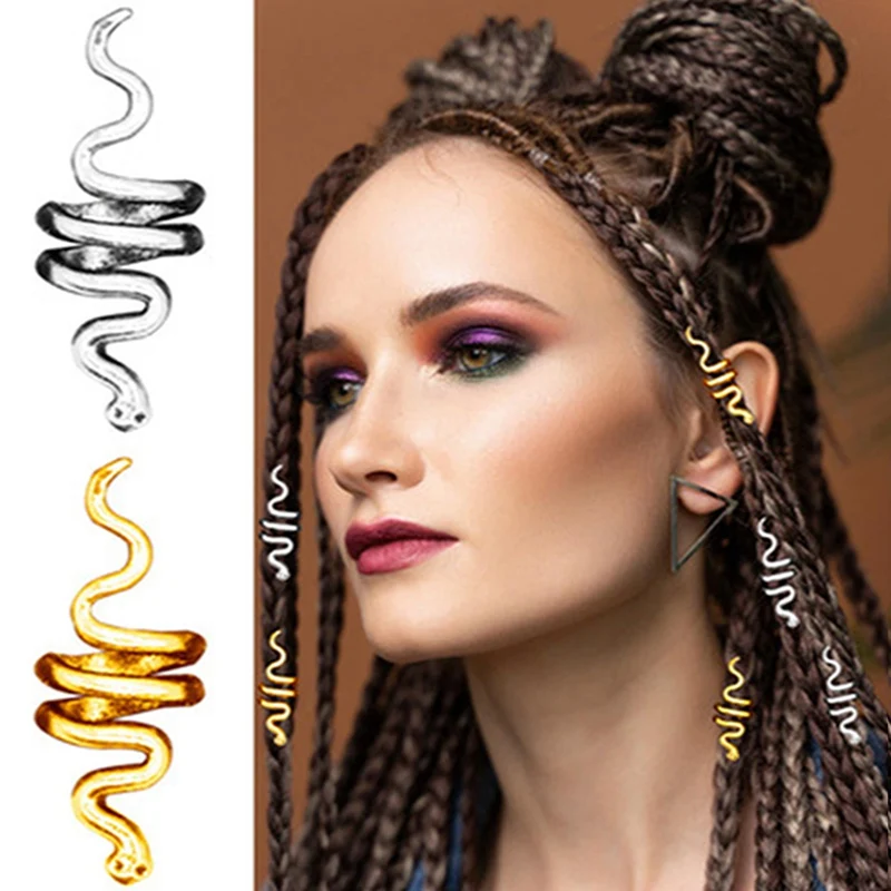 10 шт. винтовой Подвески бусины для косы Бороды Волос ювелирные изделия в