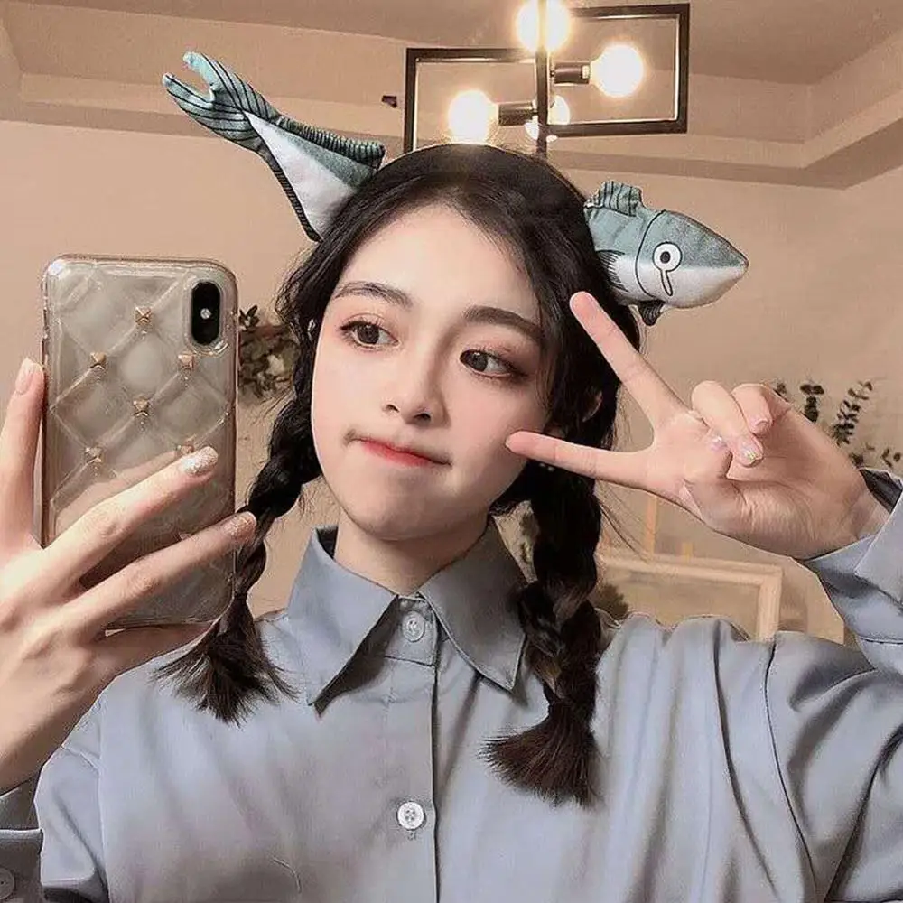 Забавный странные рыбы морковь и сердечком повязка на голову для