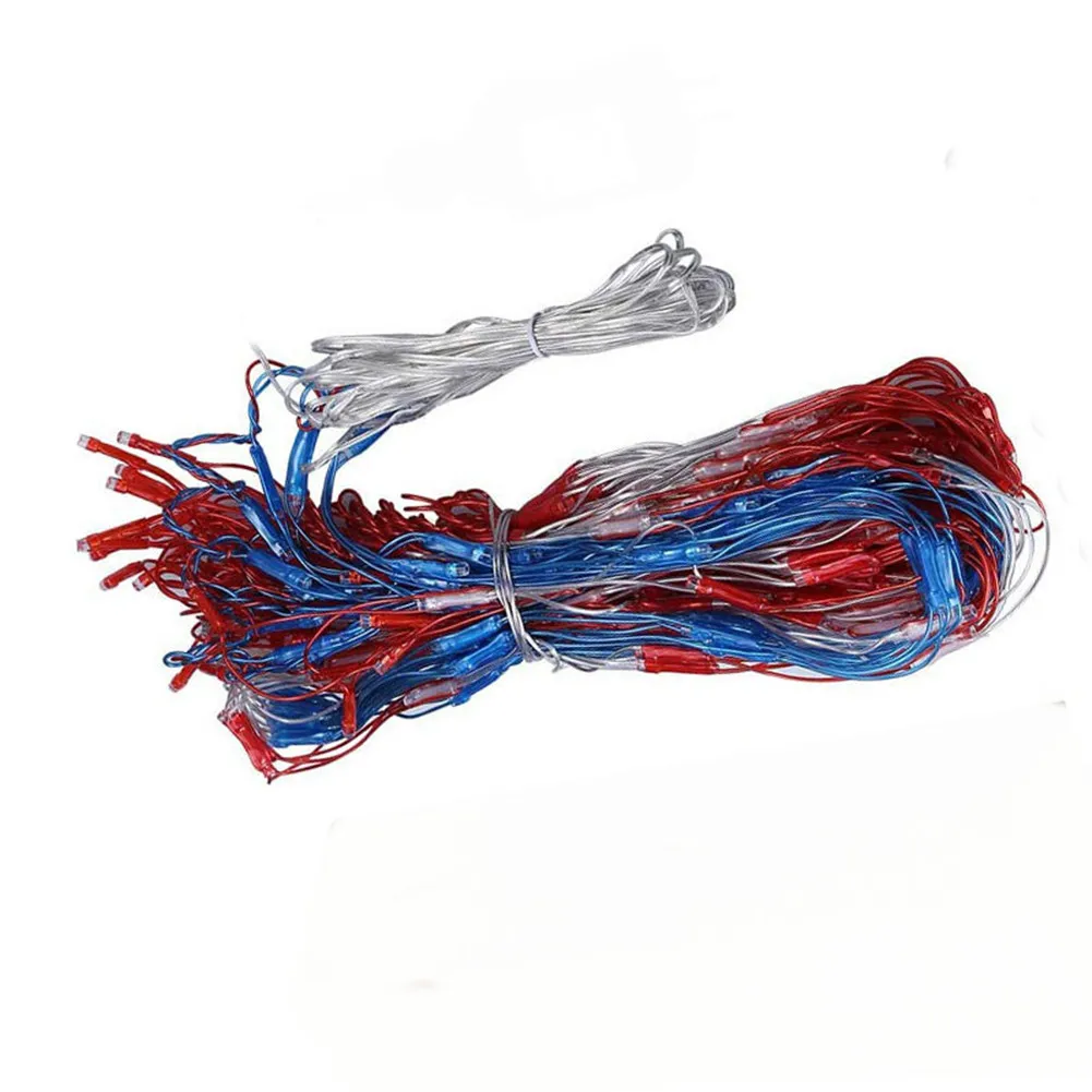 

LED Flag Net Lights of The United States Waterproof American Flag String Light 6.56X63.28ft MJJ88