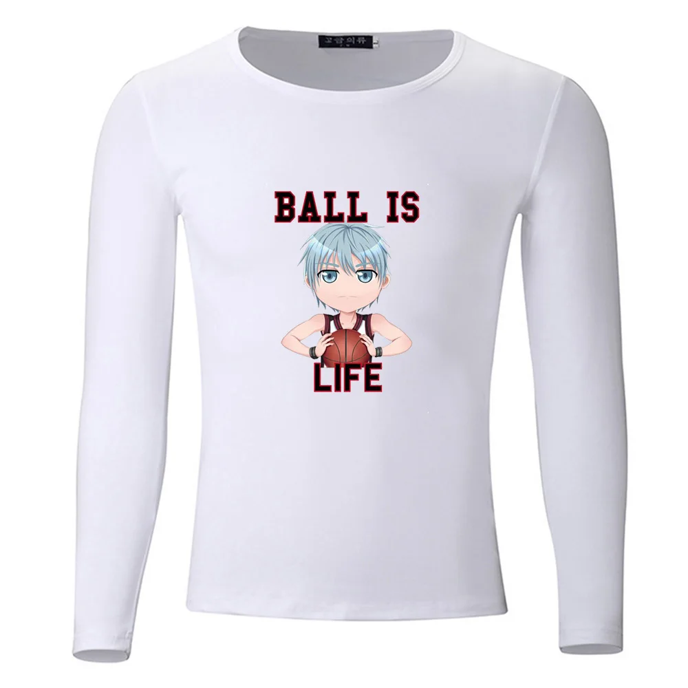 Футболка с длинным рукавом для мальчиков и женщин без баскетбола студентов