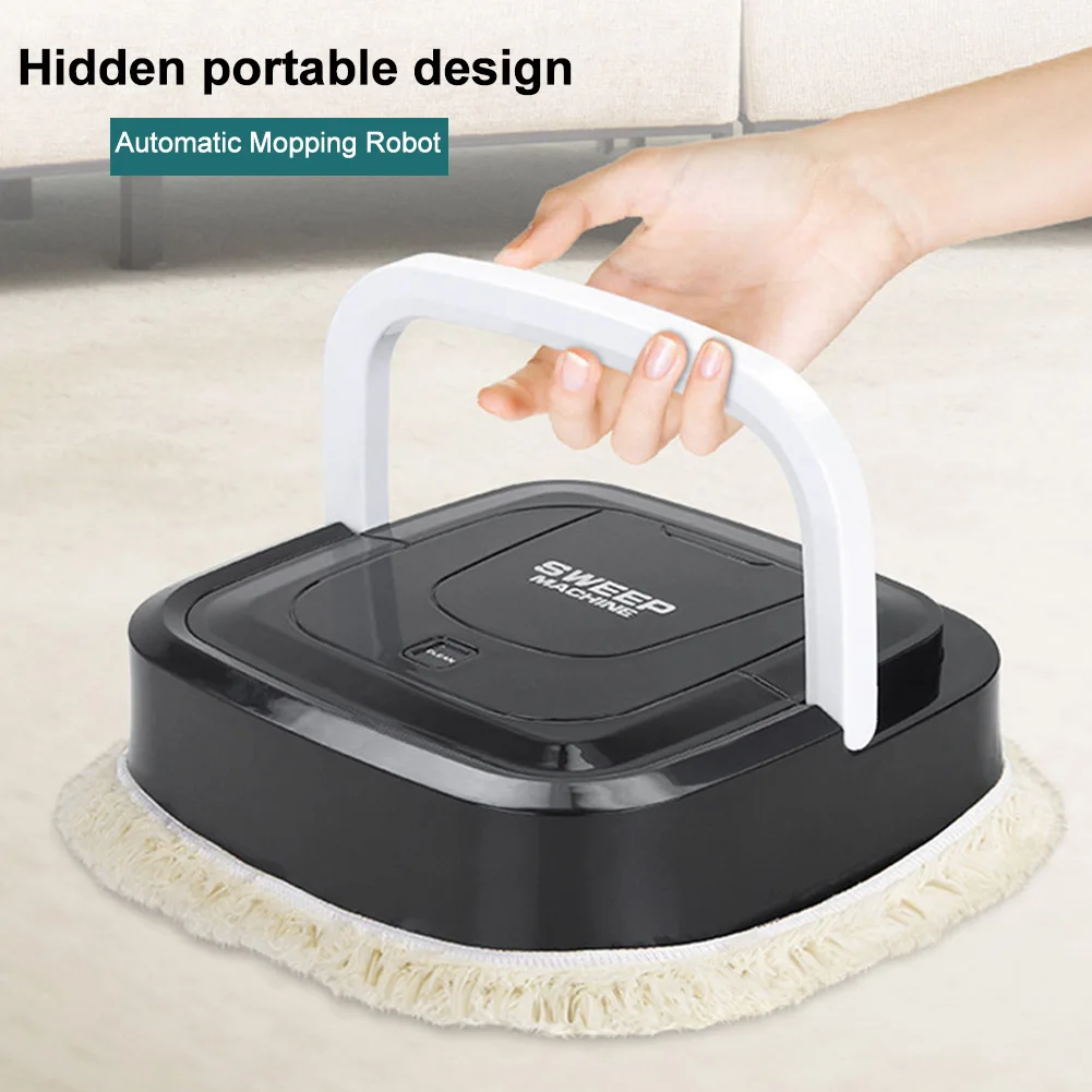 

Mini Portable Cloth Floor Sweeper Home Quiet Carpet USB Rechargeable Cleaning Robot Pet Hair Machine Reusable Automatic Mopping