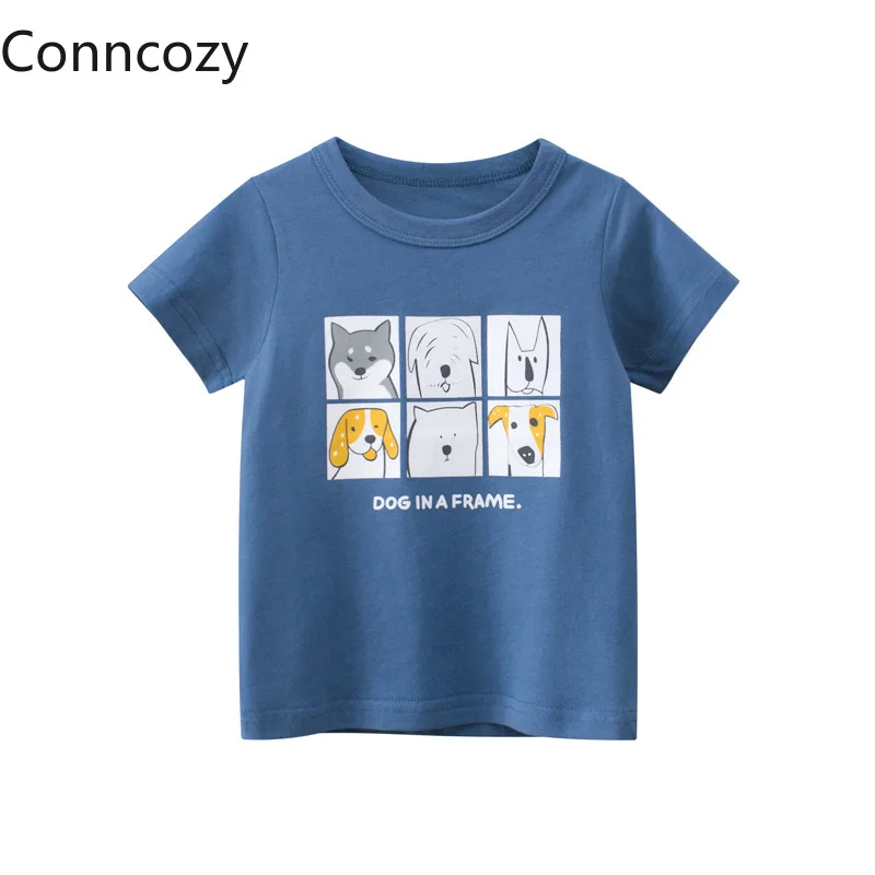 

Детская одежда, летняя футболка, хлопковая футболка для маленьких мальчиков, футболка с коротким рукавом, детские топы, Детская графическая...