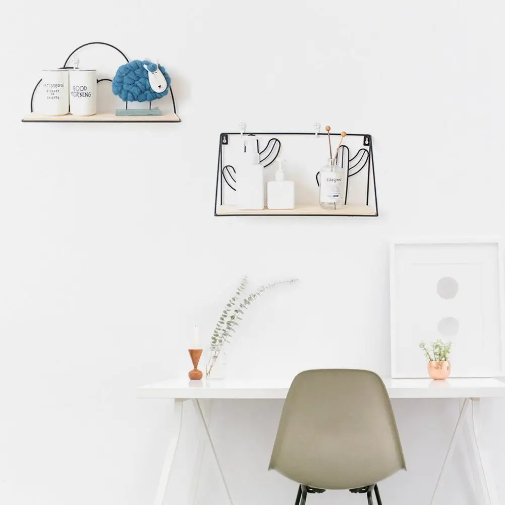 Нордический кактус для общежития настенные полки гостиной украшения Бесплатная