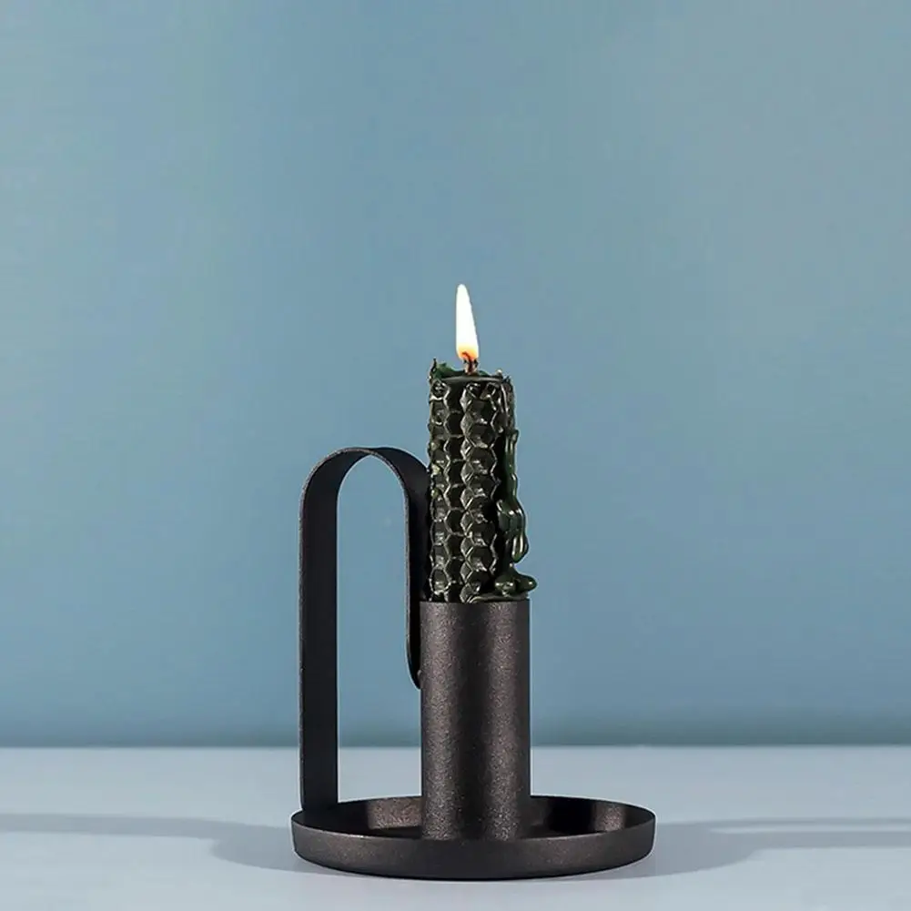 1 шт. подсвечники маленький подсвечник черный простой новый продается Ретро
