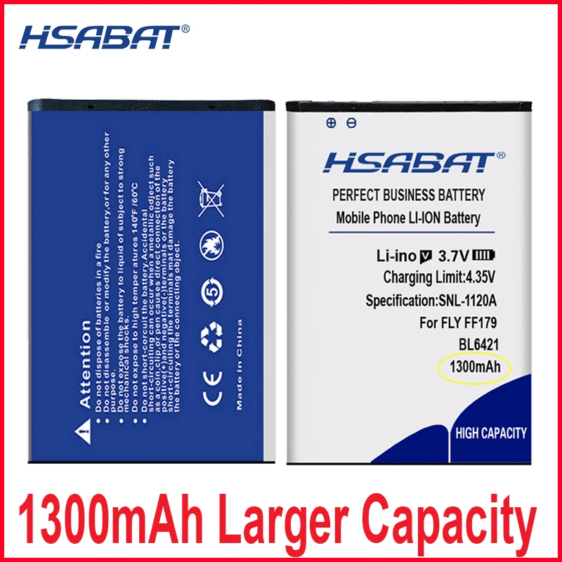 HSABAT 0 цикл 1300 мАч BL6421 Аккумулятор для Fly FF179 высококачественный Сменный