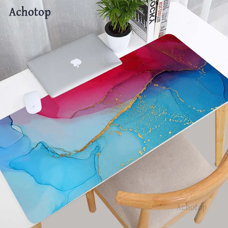 

Ink Marble Soft Mouse Pad Large Kawaii Grain Desk Mat Office Computer Mause Carpet Keyboard Laptop Cushion Accessories Mouse Mat