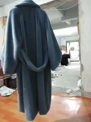 Blue Зимняя Новая меховая верхняя одежда для женщин Мода размера плюс Сплошное Длинное меховое пальто Высококачественная теплая норковая Меховая куртка пальто Женская парка одежда - Цвет: Blue
